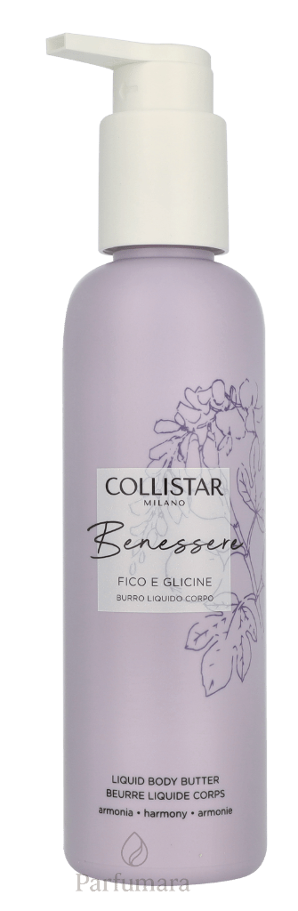Collistar Benessere Fig And Wisteria Liquid Body Butter 200 ml