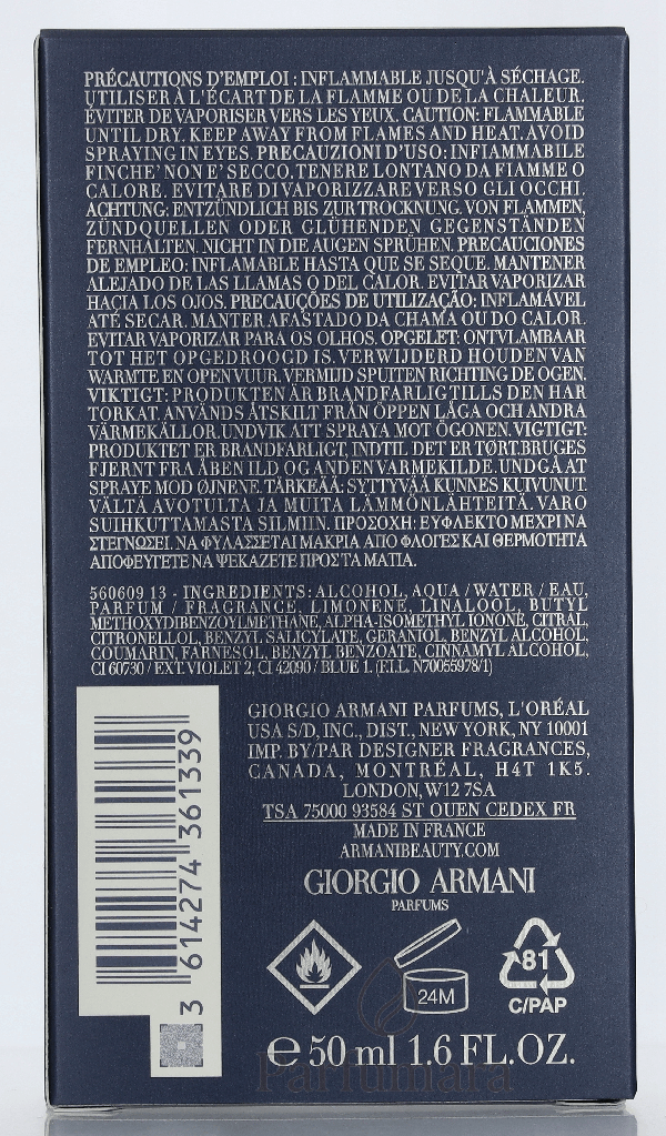 Armani Acqua Di Gio Profondo Edt Spray 50 ml