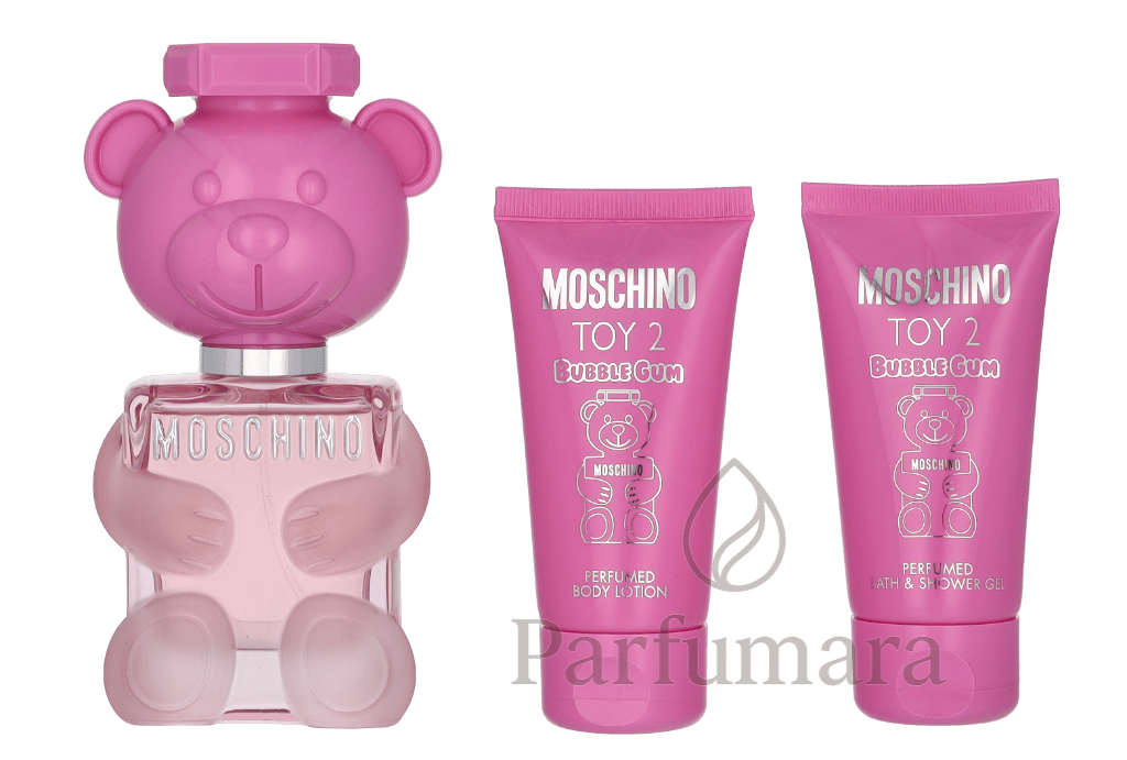 Moschino Toy 2 Bubble Gum Giftset Edt Spray 50ml/Scented Shower Gel 50ml/Scented Body Milk 50ml 150 ml