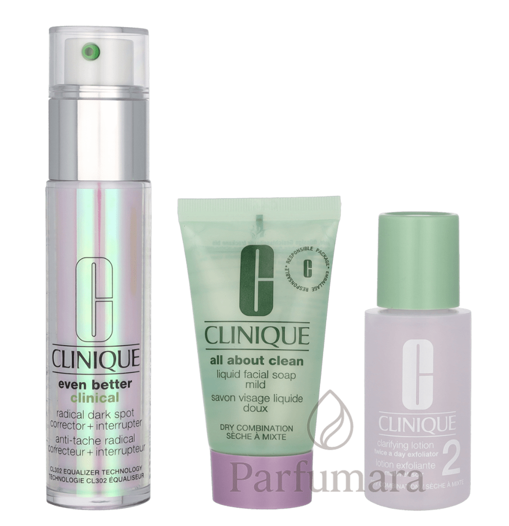 Clinique Beauty Routine Anti Stains Set Even Better Serum 30ml/AAC Soap Mild 30ml (promo)/Clarifying Lotion 2 30ml (promo) 90 ml