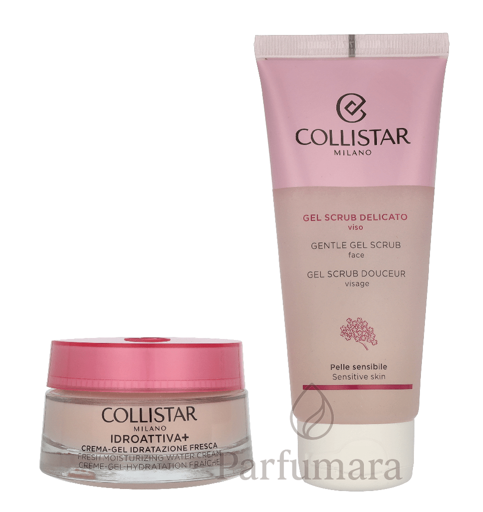 Collistar Idroattiva Set Fresh Hydration Cream - Gel 50ml/Gentle Scrub 100 ml 150 ml