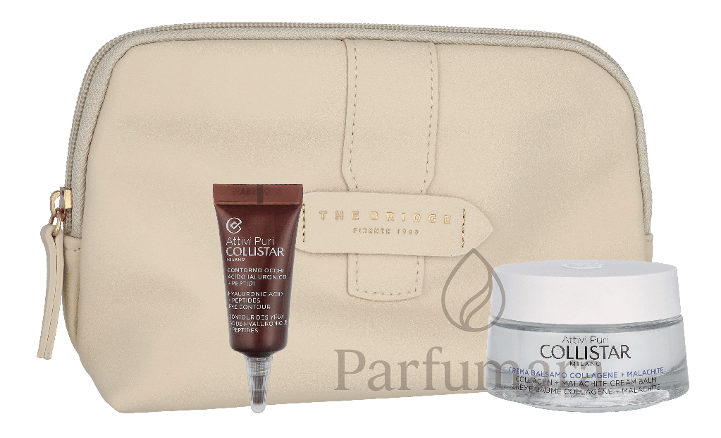 Collistar Attivi Puri Collagen Set Collagen Balm Cream 50 ml/Mini Pure Active Eye Contour 5 ml/Pouch 55 ml
