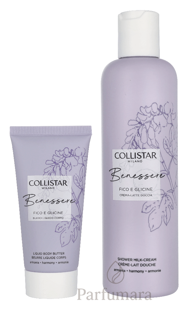 Collistar Benessere Fig And Wisteria Set Shower Cream Milk 250 ml / Melting Body Butter 50 ml 300 ml