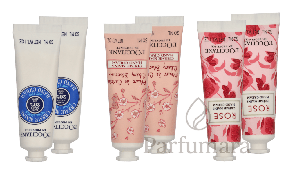 L'Occitane Best Of Provence Set Hand Cream 30ml - 2x Cherry Blossom/2x Rose Reines/2x Shea Butter 180 ml