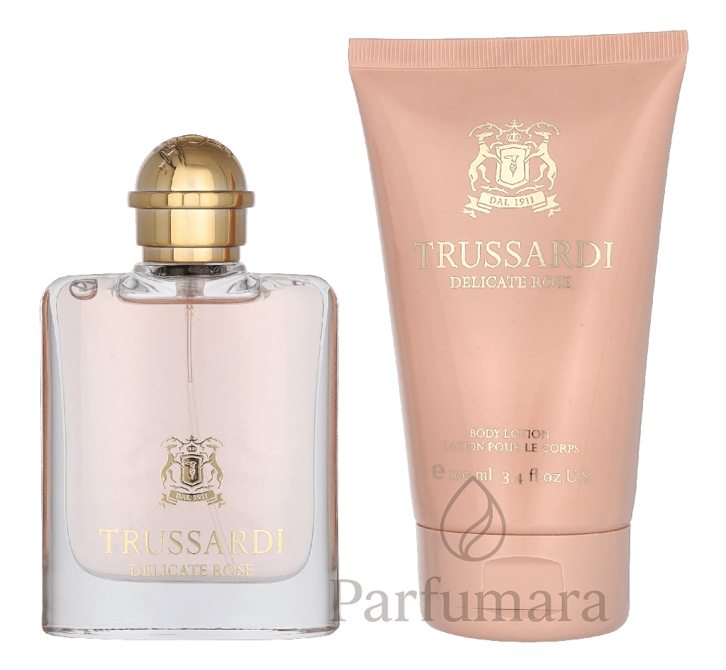 Trussardi Delicate Rose Giftset Edt Spray 50ml/Body Lotion 100ml 150 ml