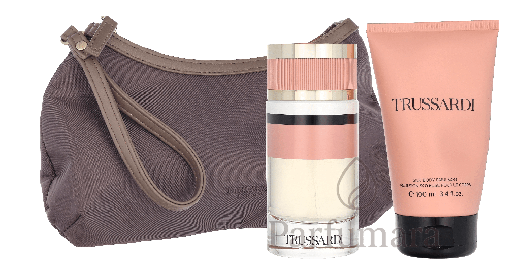 Trussardi By Trussardi Giftset Edp Spray 90ml/Body Emulsion 100ml/Beauty Bag 190 ml