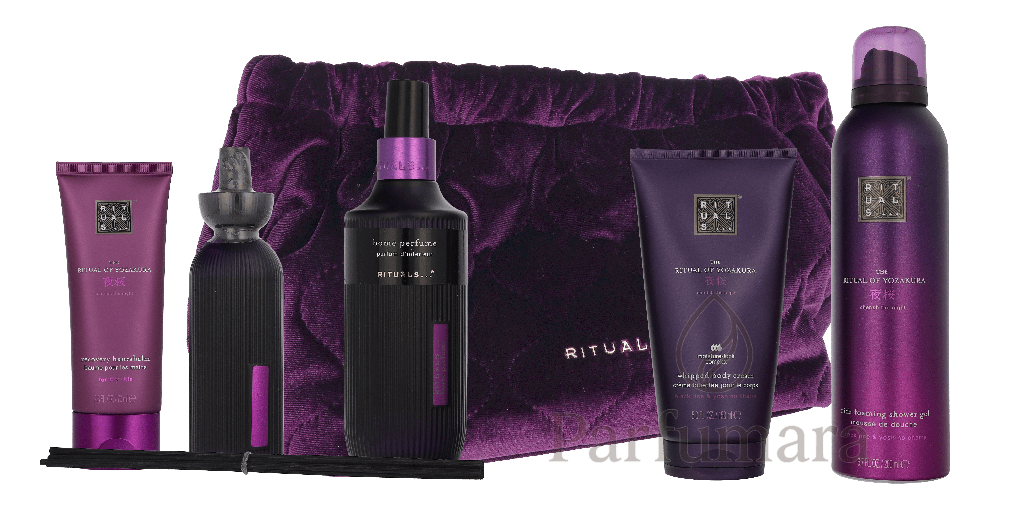 Rituals Yozakura Large Geschenkset Body Cream 150ml/Shower Gel 200m /Fragrance Sticks 70ml/Home Perfume 200ml/Hand Balm 70ml/Toiletries Bag 690 ml