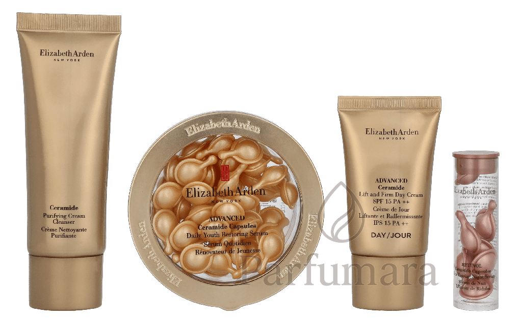 E.Arden Ceramide Advanced Capsules Lift & Firm Youth Set Cream Cleanser 50ml/Capsules Serum 28ml/Day Cream 15ml/Capsules Night Serum 3,2ml 96,2 ml