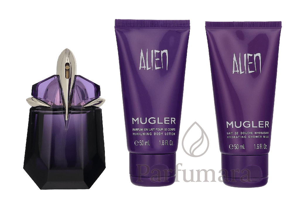 Thierry Mugler Alien Giftset Edp Spray 30ml/Body Lotion 50ml/Shower Gel 50ml 130 ml