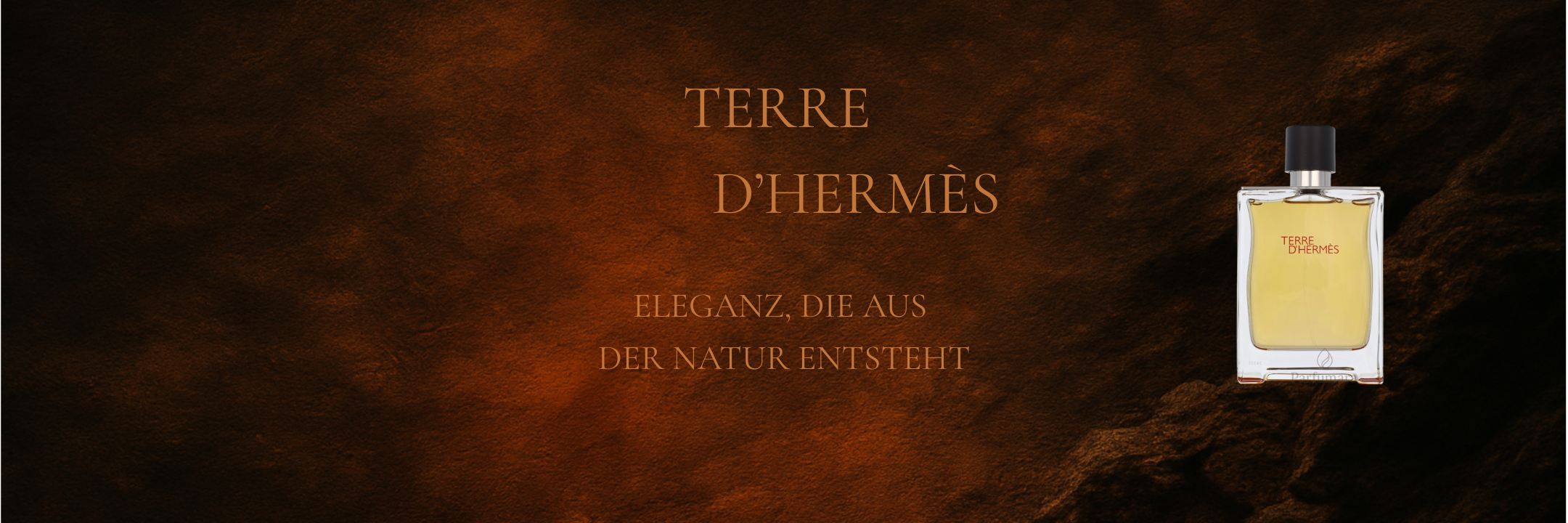 Transparente Flasche Terre d'Hermès Parfüm