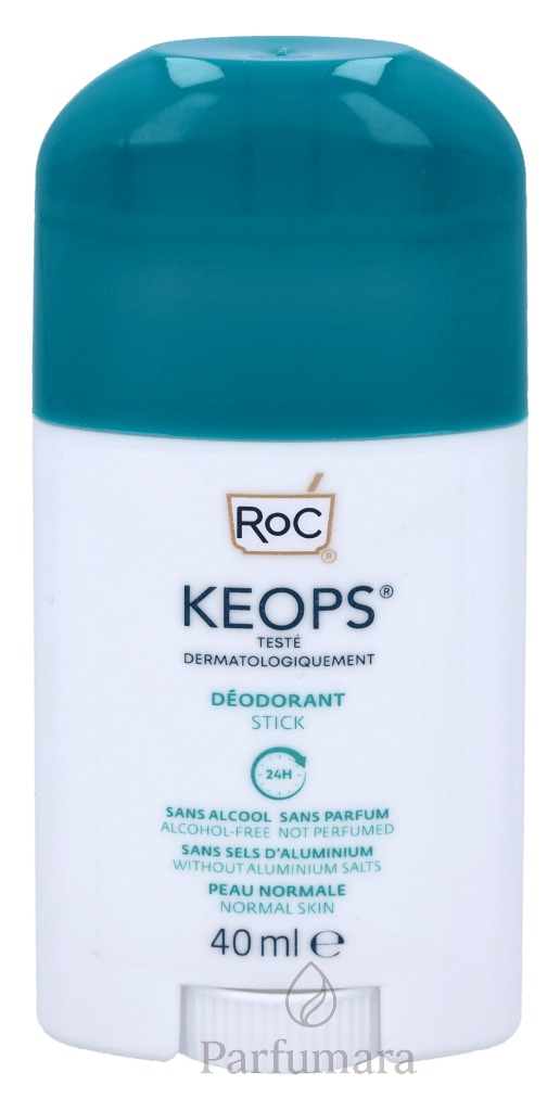 RoC Keops 24H Deo Stick Normal Skin - 0% Alcohol 40 ml