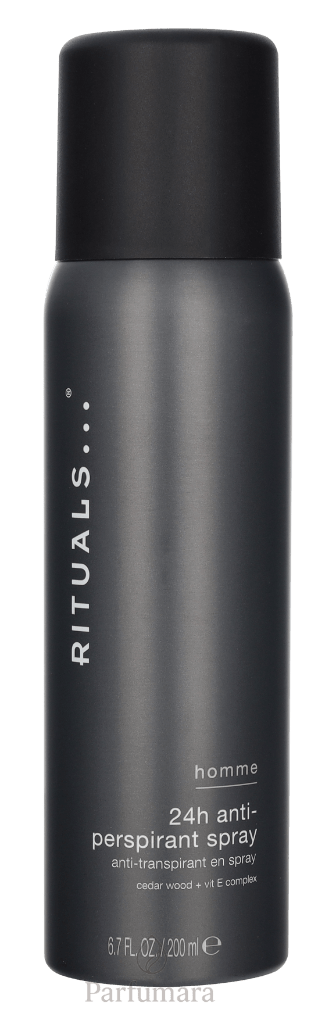 Rituals Homme 24H Anti - Perspirant Spray Cedar Wood + Vit E Complex 200 ml