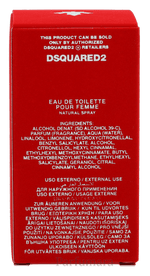 Dsquared2 Red Wood Pour Femme Eau de Toilette 50 ml