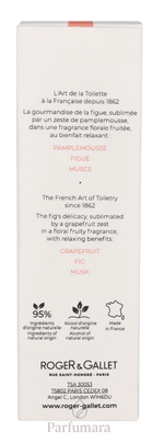 Roger & Gallet Fleur De Figuier Wellbeing Fragrant Water Natural Spray 100 ml