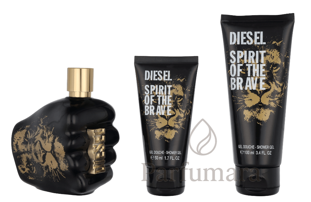 Diesel Spirit Of The Brave Pour Homme Giftset Edt Spray 125ml/Shower Gel 100ml/Shower Gel 50ml 275 ml