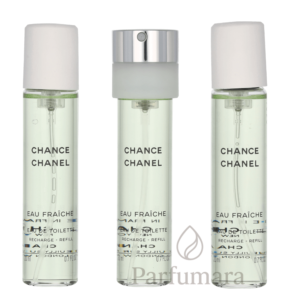 Chanel Chance Eau Fraiche Giftset 3x Edt Spray Refill 20Ml - Twist and Spray 60 ml