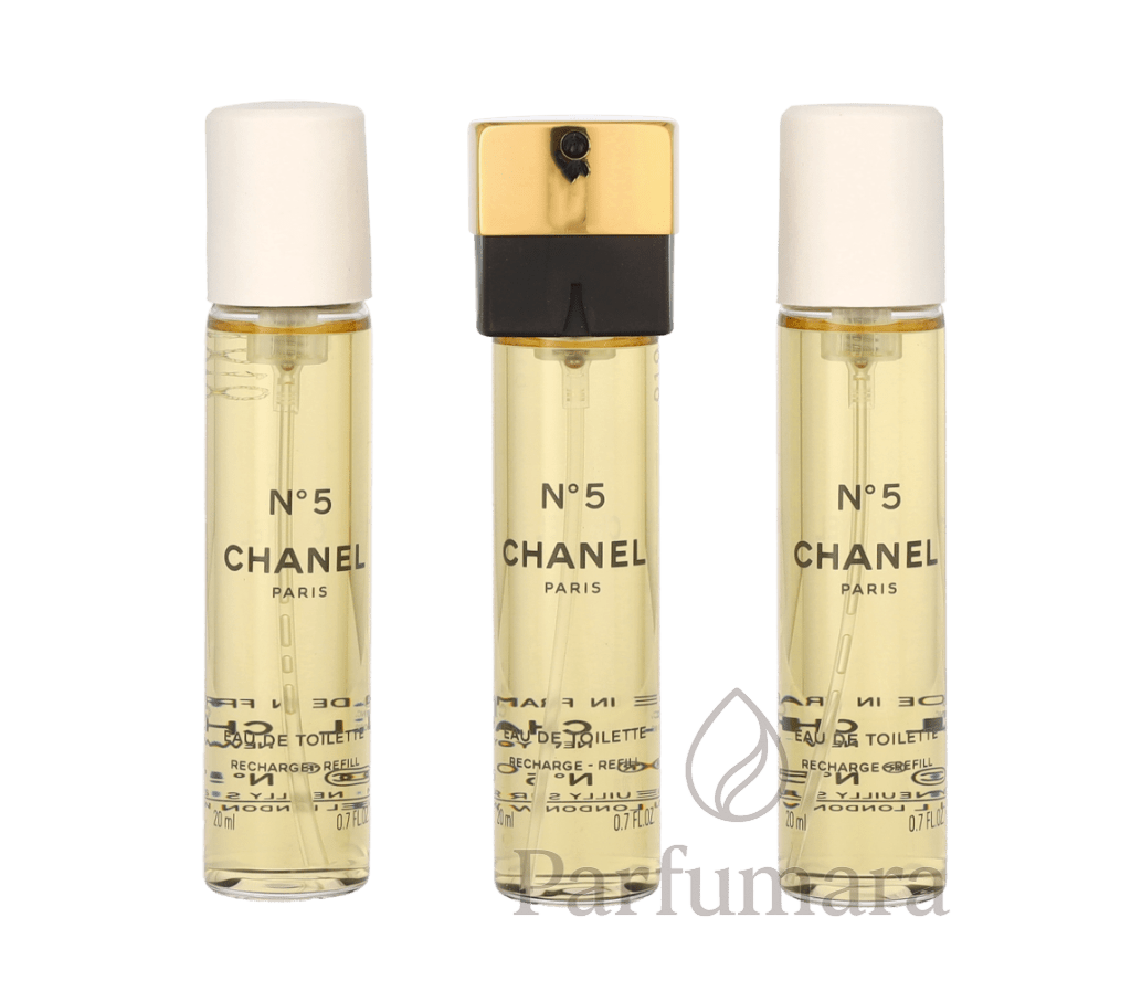 Chanel No 5 Giftset 3x Edt Spray Refill 20Ml - Twist and Spray - Purse Spray 60 ml