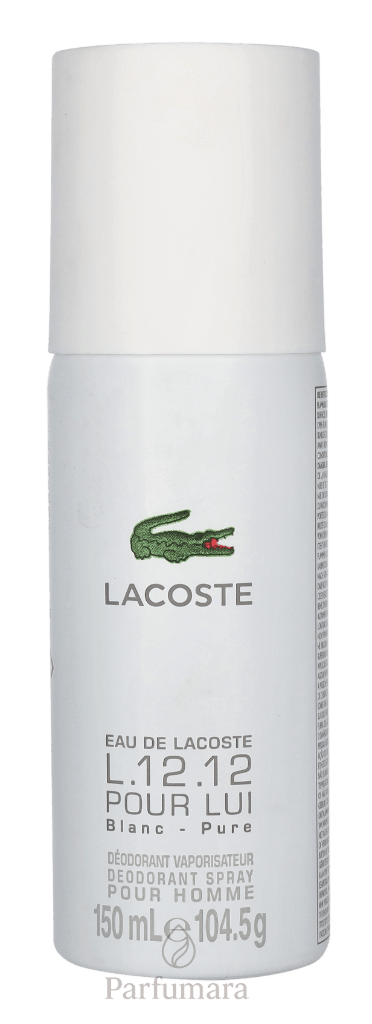 Lacoste E.D.L. L.12.12 Blanc Deo Spray Spray 150 ml