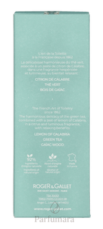 Roger & Gallet The Vert Wellbeing Fragrant Water Natural Spray 100 ml