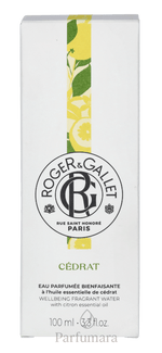 Roger & Gallet Cedrat Wellbeing Fragrant Water Natural Spray 100 ml