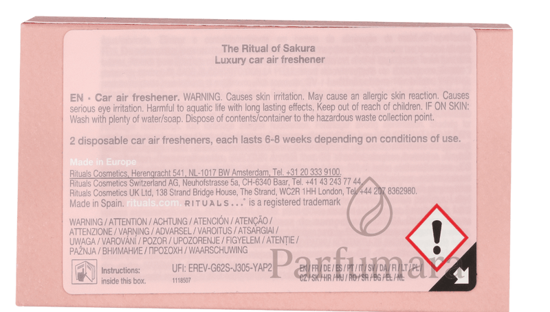 Rituals Sakura Life Is A Journey Car Perfume 6 g
