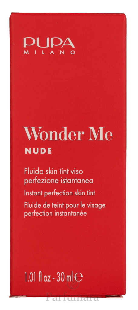Pupa Wonder Me Nude Instant Perfection Skin Tint 010 Porcelain 30 ml