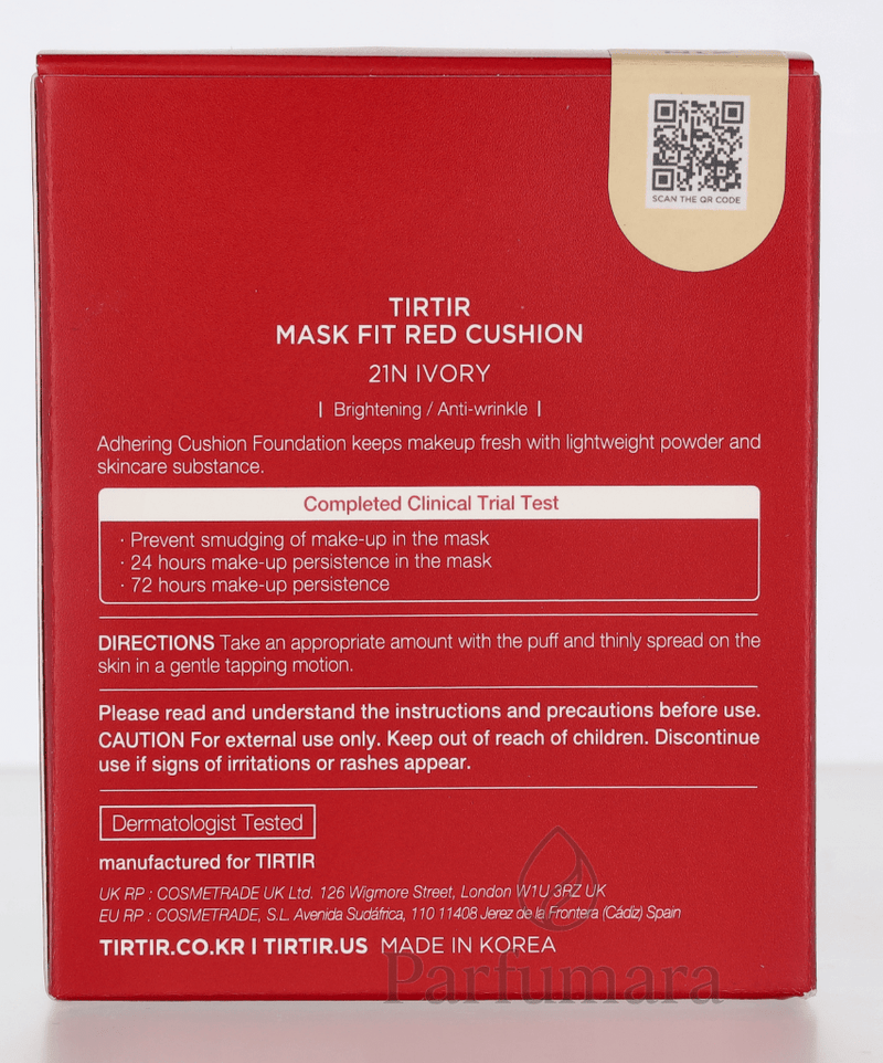 Tirtir Mask Fit Red Cushion Foundation SPF40 21N Ivory 18 g