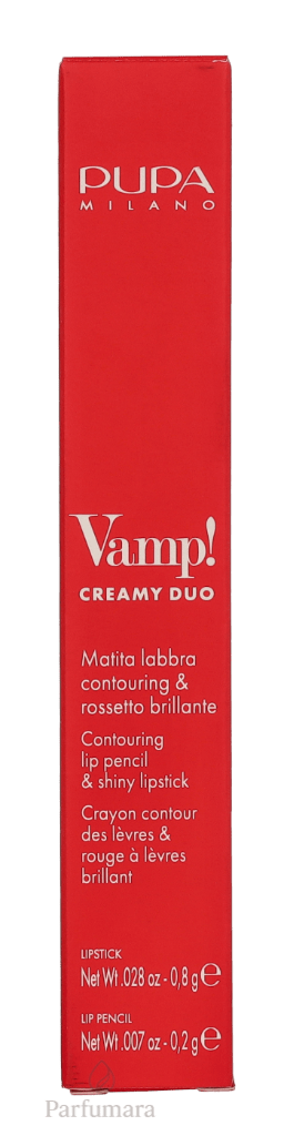 Pupa Vamp! Creamy Duo Lip Pencil 004 Light Rose / lipstick 0,8g / lip pencil 0,2g 1 g