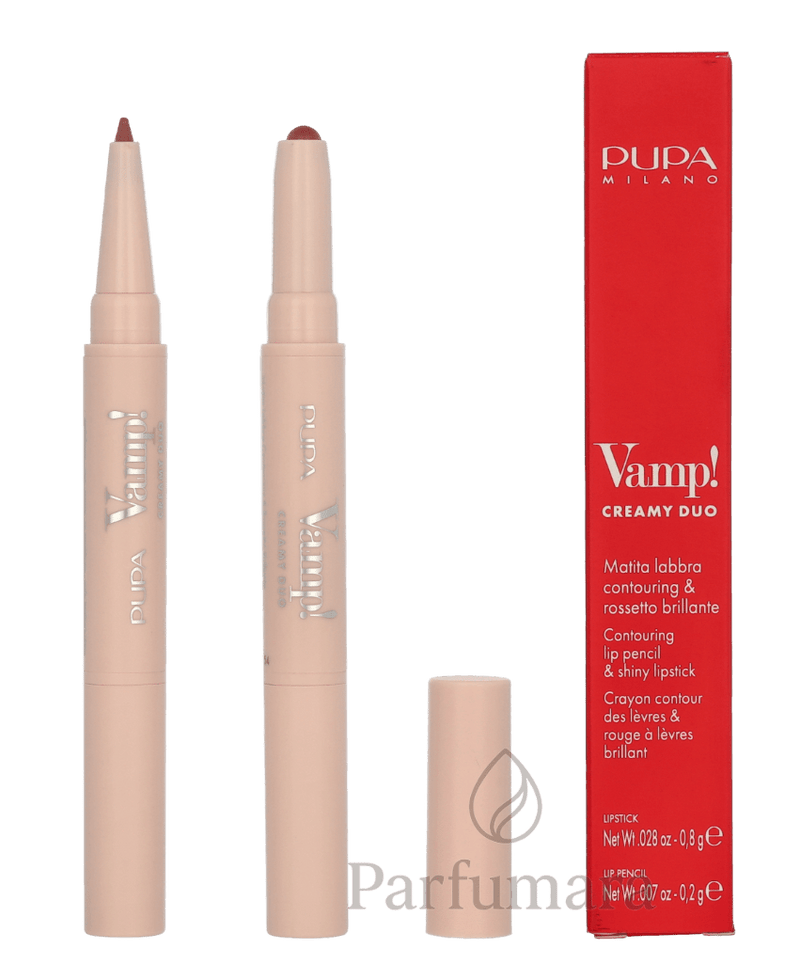 Pupa Vamp! Creamy Duo Lip Pencil 004 Light Rose / lipstick 0,8g / lip pencil 0,2g 1 g