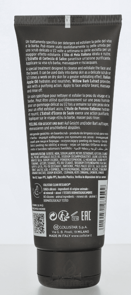 Collistar Uomo Face And Beard Cleansing Scrub 100 ml