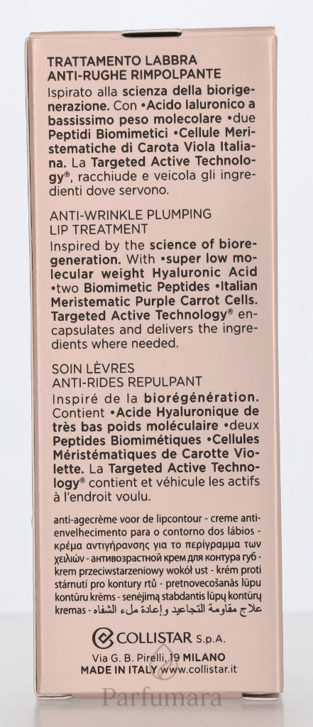 Collistar Rigenera Anti - Wrinkle Plumping Lip Treatment 15 ml
