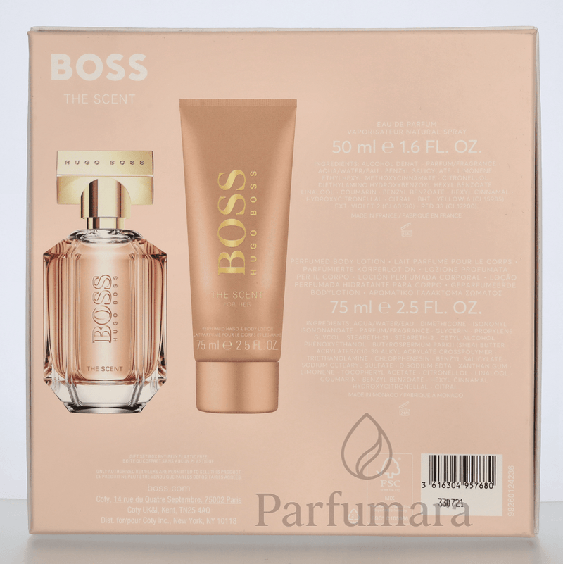 Hugo Boss The Scent Geschenkset Eau de Parfum 50ml/Body Lotion 75ml 125 ml
