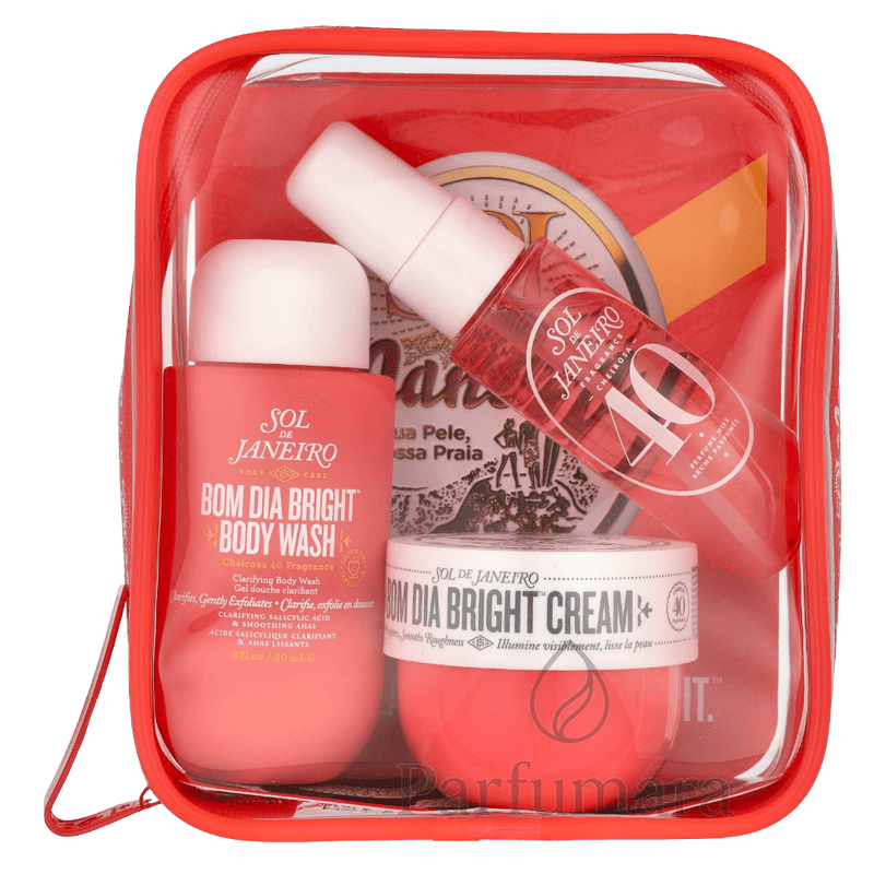 Sol De Janeiro Bom Dia Jet Set Cheirosa 40 Perfume Mist 30ml/Clarifying Body Wash 90ml/Bright Cream 50ml 170 ml