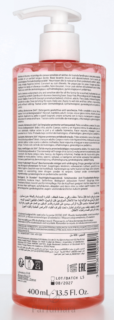 SVR Topialyse Protecting Anti - Dryness Cleanser 400 ml