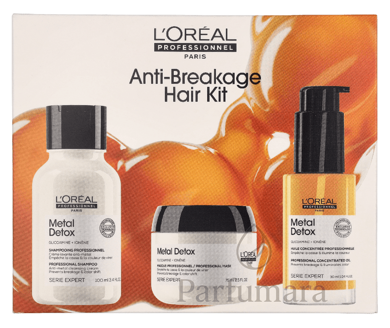 L'Oreal Serie Expert Metal Detox Set Shampoo 100ml/Mask 75ml/Oil 30ml 205 ml