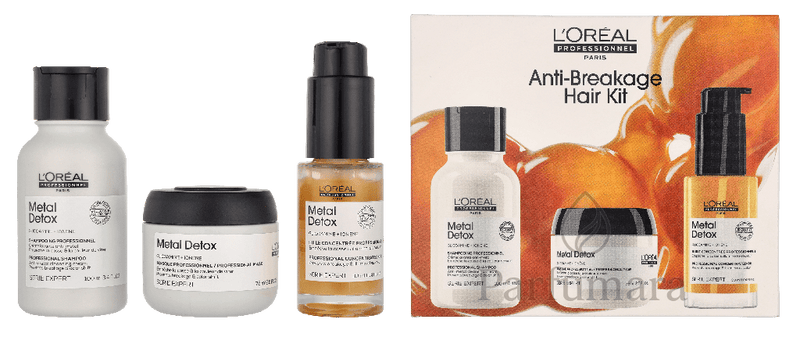 L'Oreal Serie Expert Metal Detox Set Shampoo 100ml/Mask 75ml/Oil 30ml 205 ml