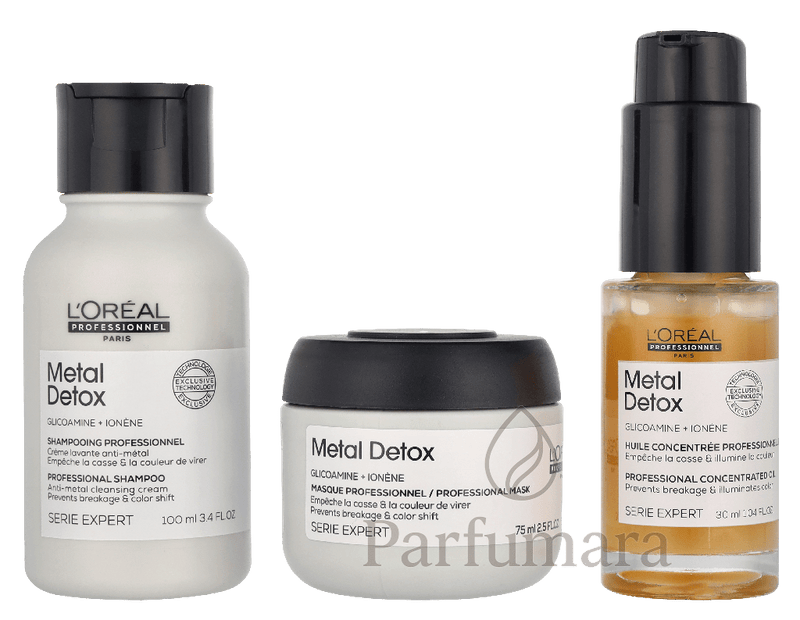 L'Oreal Serie Expert Metal Detox Set Shampoo 100ml/Mask 75ml/Oil 30ml 205 ml