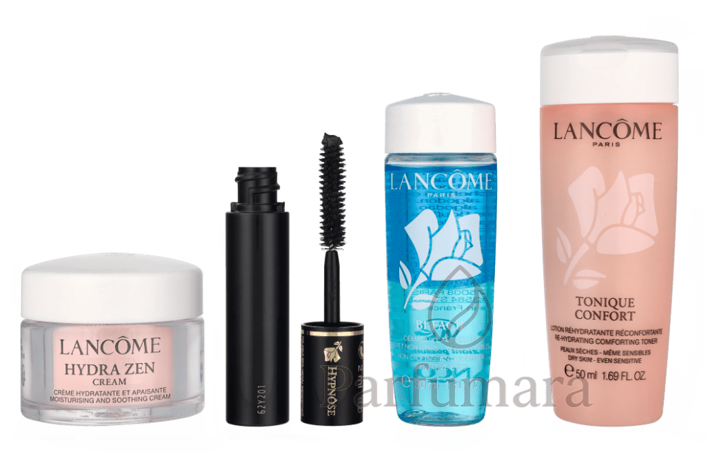 Lancome Hydra Zen Must - Haves Set Tonique 50ml/Make - Up Remover 30ml/Cream SPF15 15ml/Mascara Black 2ml 97 ml