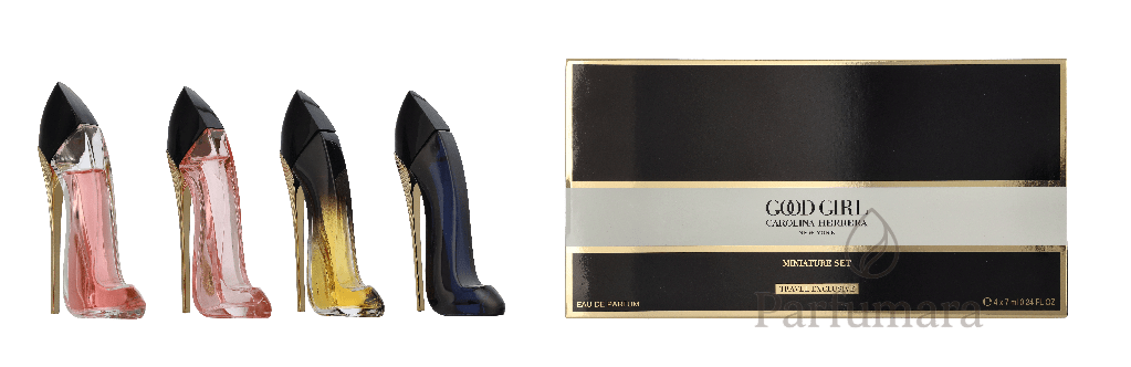 Carolina Herrera Good Girl Giftset Edp Spray Edp 7ml/Very Good Girl Edp 7ml/Good Girl Blush Edp 7ml/Jasmine Absolute Edp 7ml 28 ml