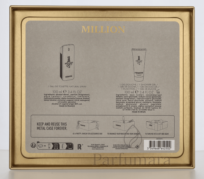 Paco Rabanne 1 Million Geschenkset Eau de Toilette 100ml/Shower Gel 100ml 200 ml