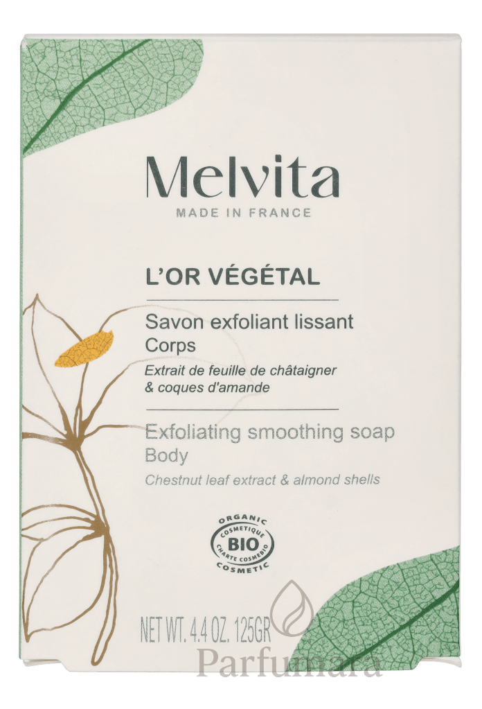 Melvita L'Or Vegetal Bioes Smoothing Exfoliating Soap 125 g