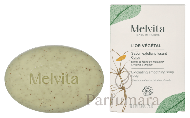 Melvita L'Or Vegetal Bioes Smoothing Exfoliating Soap 125 g