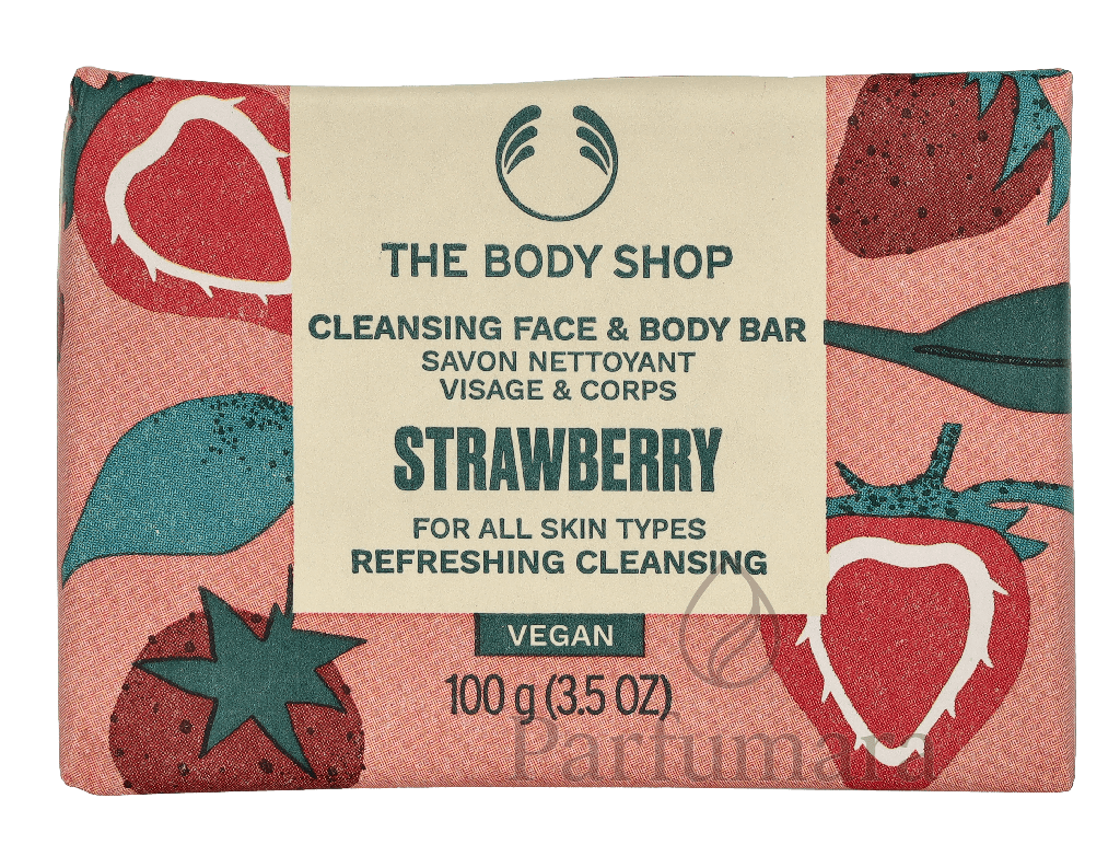 The Body Shop Strawberry Cleansing Face & Body Bar 100 g