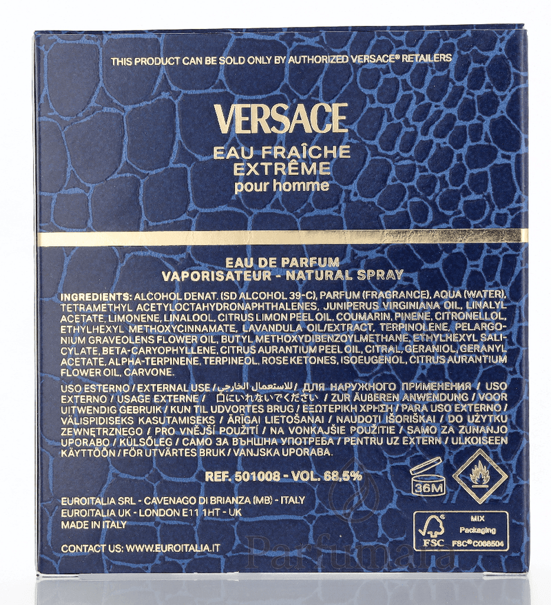 Versace Eau Fraiche Extreme Eau de Parfum 100 ml