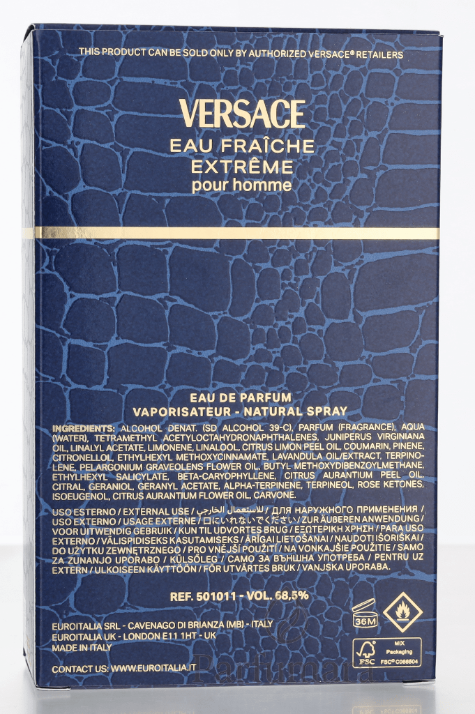 Versace Eau Fraiche Extreme Eau de Parfum 100 ml