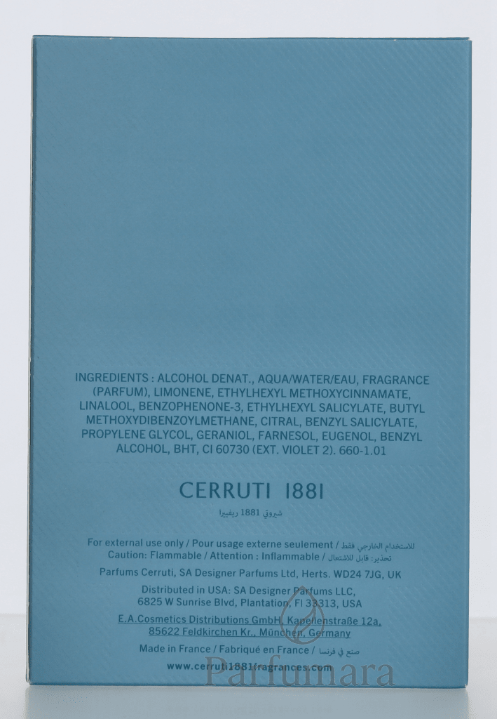 Cerruti 1881 Riviera Eau de Toilette 100 ml