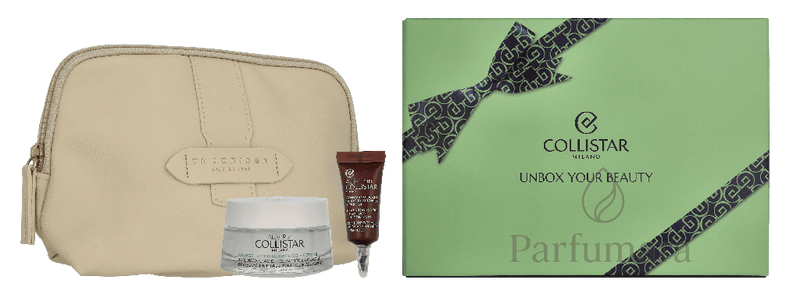 Collistar Attivi Puri Set Aquagel Hyaluronic Acid Cream 50 ml / Mini Pure Active Eye Contour 5 ml / Pouch 55 ml
