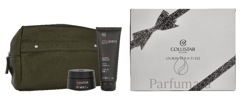 Collistar Uomo Set Energizing Anti - Age Cream Gel 50 ml/Mini Toning Shower Gel 100 ml/Pouch 150 ml