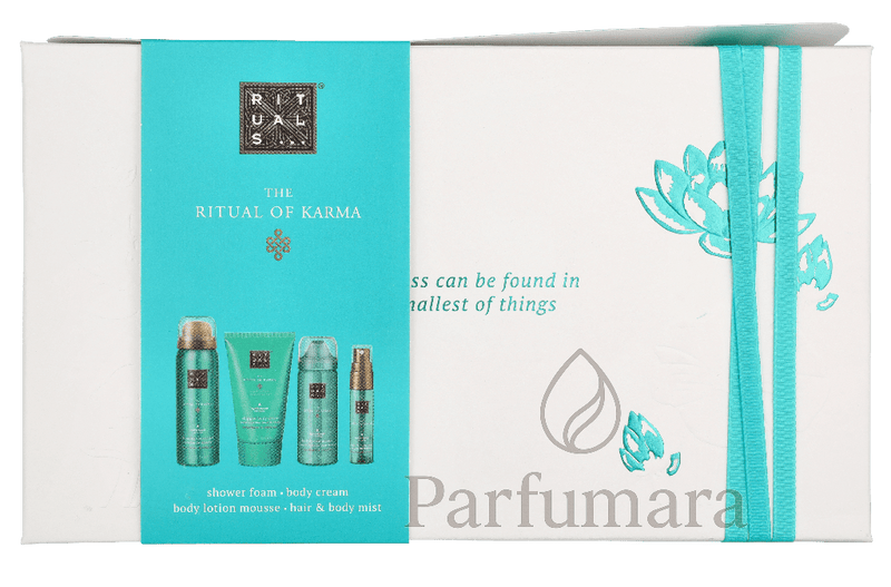 Rituals Karma Small Geschenkset Hair & Body Mist 20ml/48h Hydrating Body Cream 70ml/Foaming Shower Gel 50ml/Body Lotion Mousse 50ml 190 ml