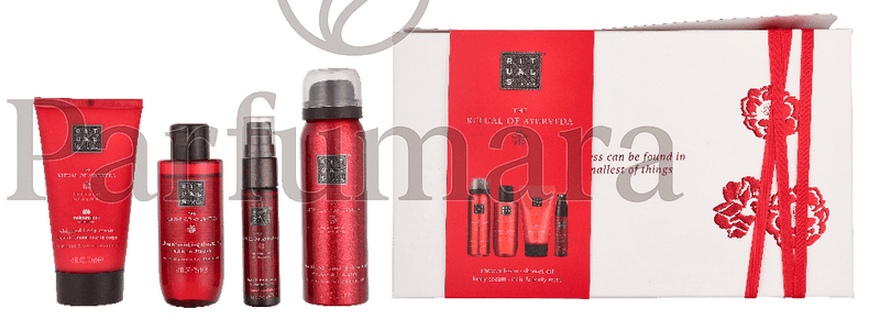 Rituals Ayurveda Small Geschenkset Shower Oil 75ml/Foaming Shower Gel 50ml/Hair & Body Mist 20ml/Body Cream 70ml 215 ml